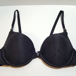 Lily of France Black Push-up Bra, 36B